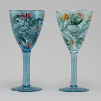 FAT, samt GLAS, 2 st, glas, Bertil Vallien respektive Ulrica Hydman-Vallien, Kosta Boda, sekelskiftet 1900/2000.