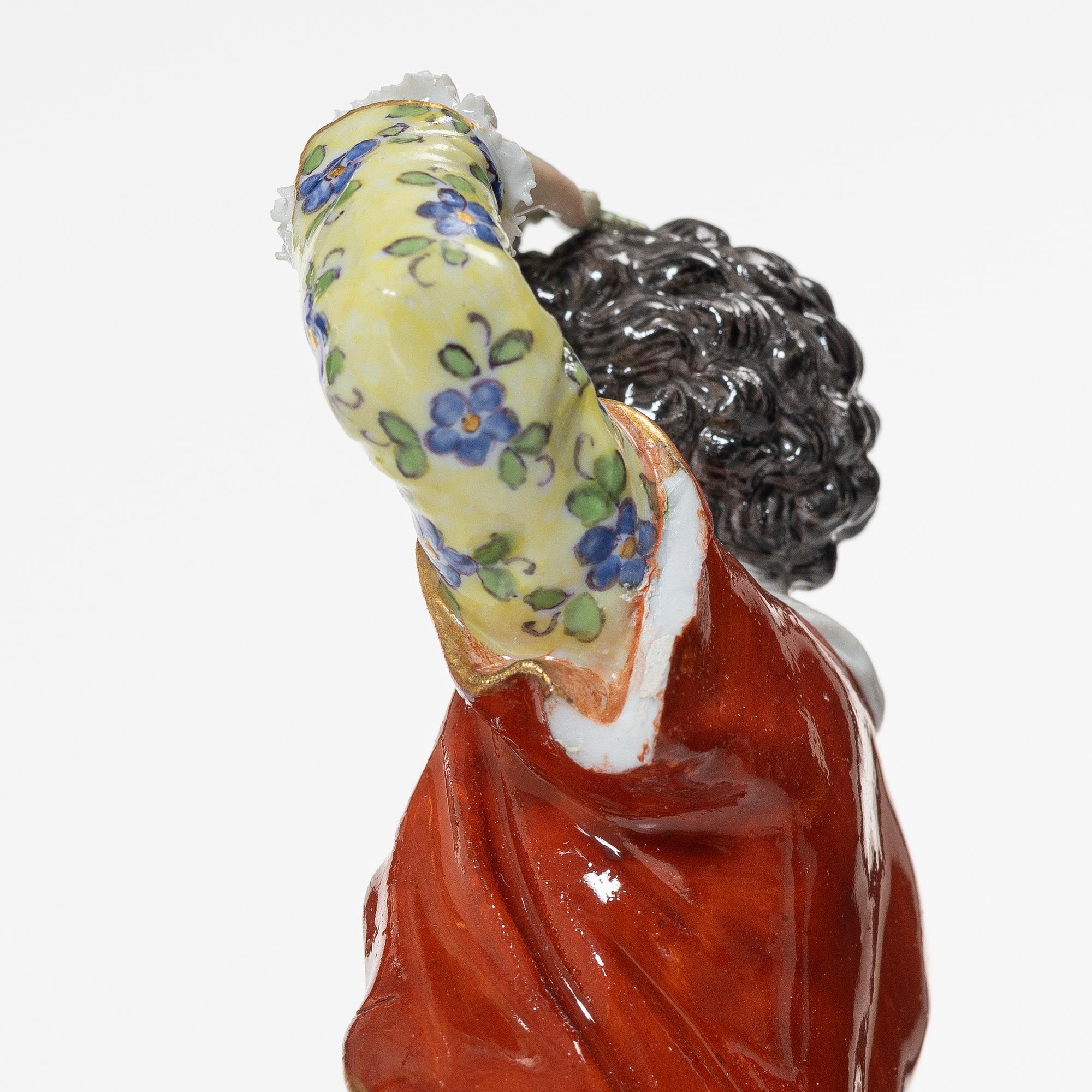 Two porcelain figurines, including one after Michel Victor Acier, Meissen, Germany, 19th century/around 1900.