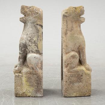 A pair of garden sculptures, late 20th Century.