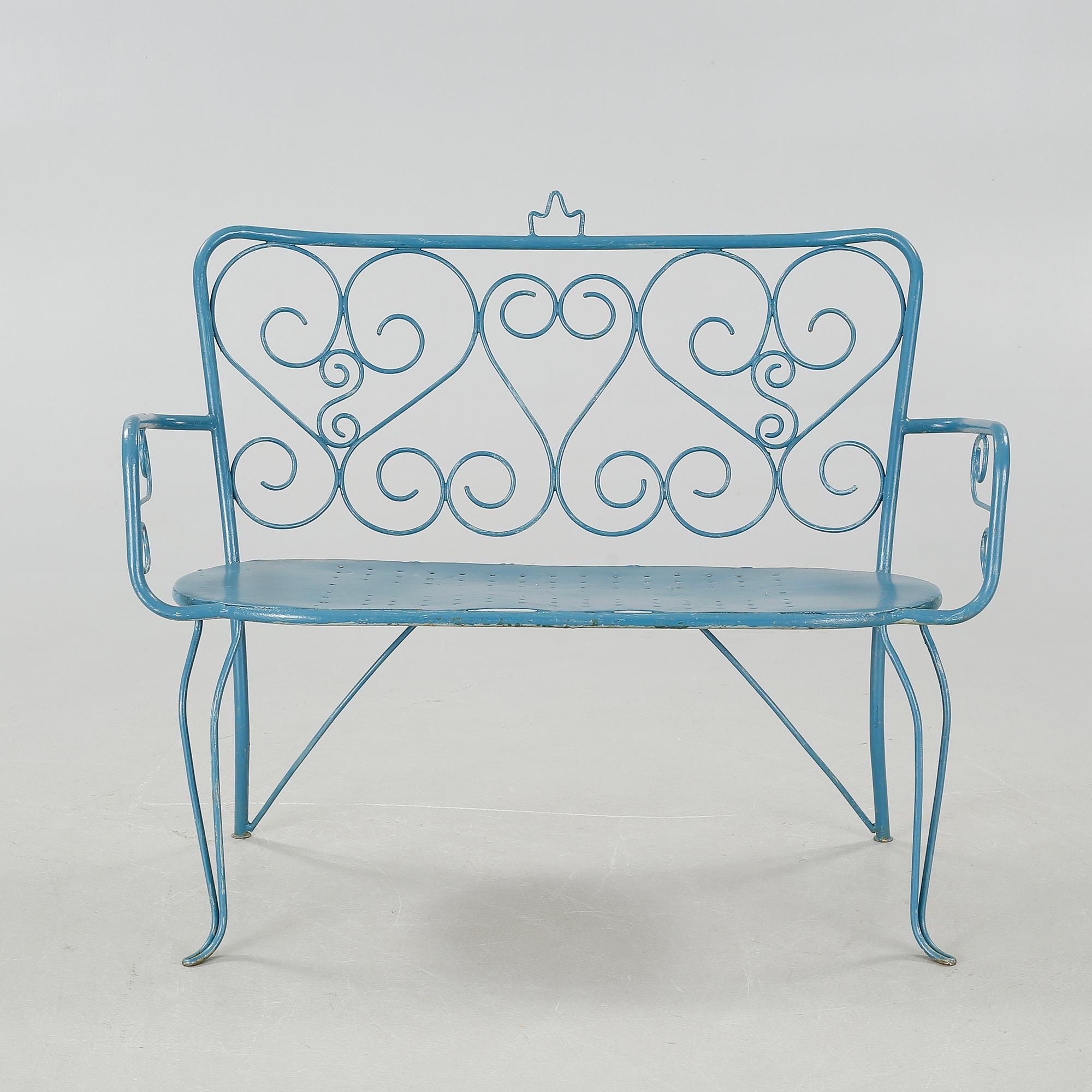 Four garden furnitures from the latter half of 20th century.