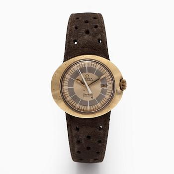 Omega, Dynamic Lady, rannekello, 29 x 26 mm, kullattu, automaattinen, 1970-luku.