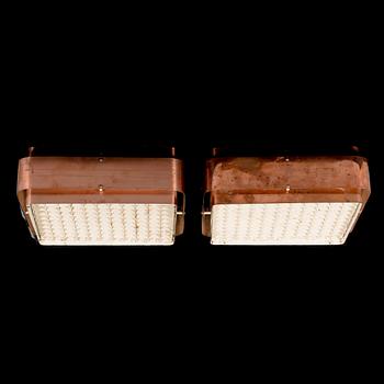 Taklampor, ett par, modell AE 37, Itsu 1960-tal.