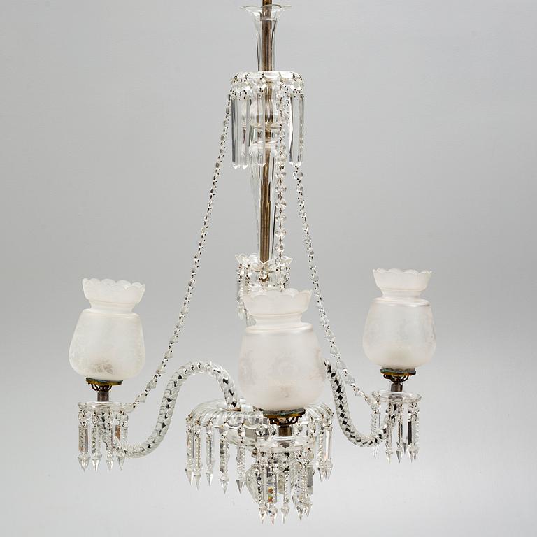 An Oscarian chandelier,Sweden, end of the 19th century.