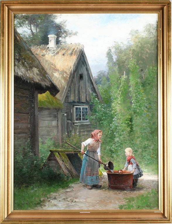 SEVERIN NILSON, olja på duk, signerad.