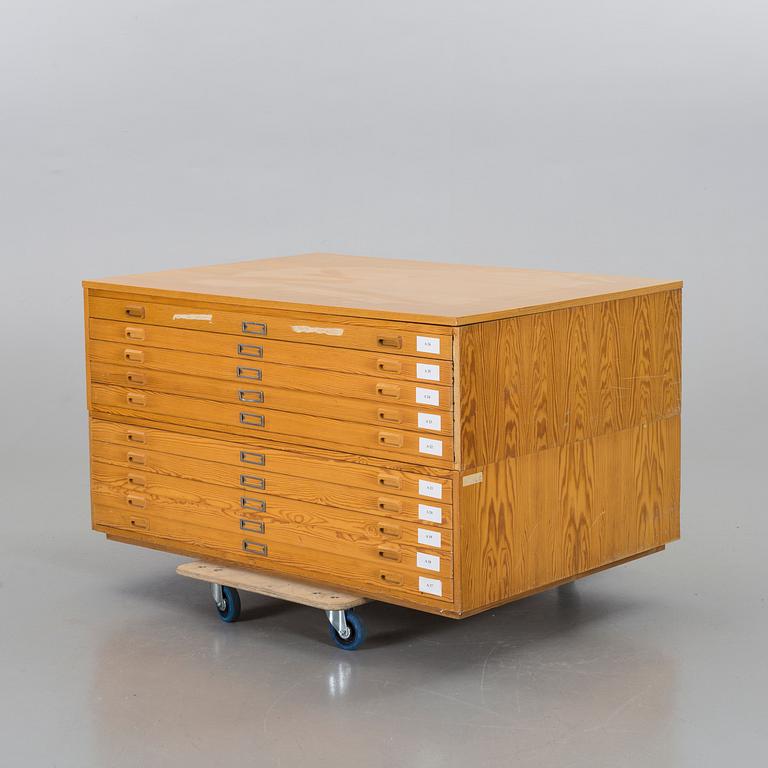 ARKIVSKÅP/ARKITEKTSKÅP, 1900-talets andra hälft.