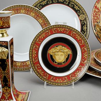 SERVIS, 77 delar, porslin, "Medusa", Versace för Rosenthal.