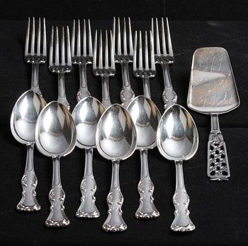 PARTI BESTICK, silver, 20 delar.