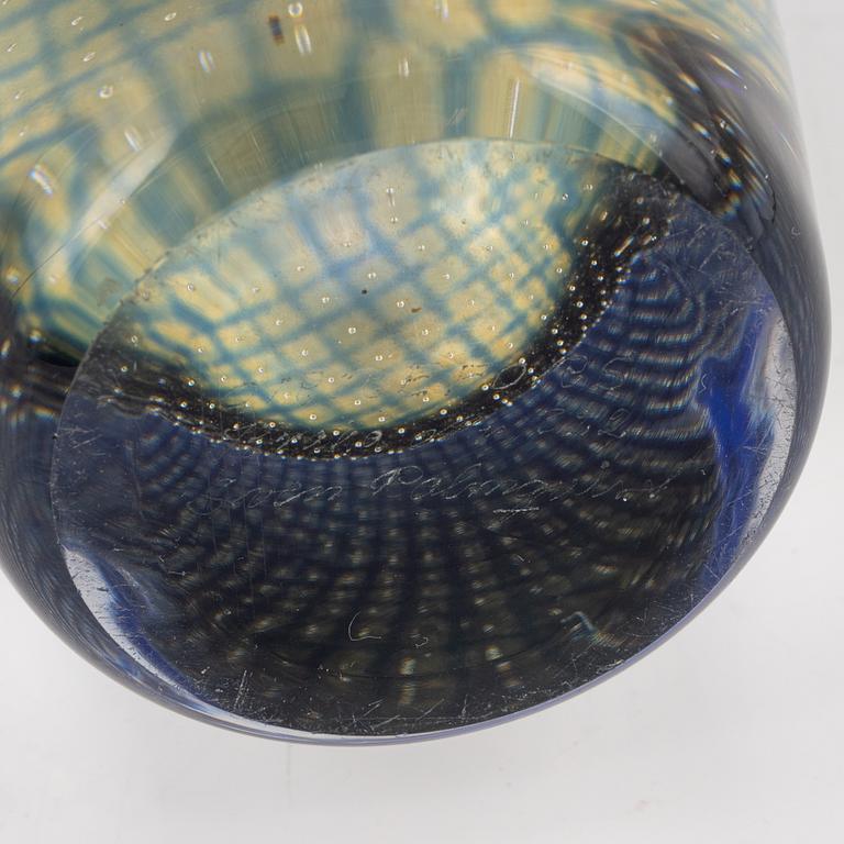 Sven Palmqvist, vas, glas, "Kraka", Orrefors, signerad.