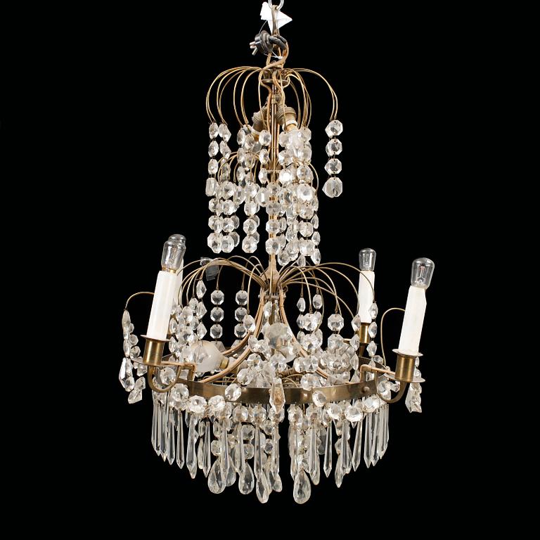 LJUSKRONA, gustaviansk stil, 1800-tal. Höjd: 60 cm.