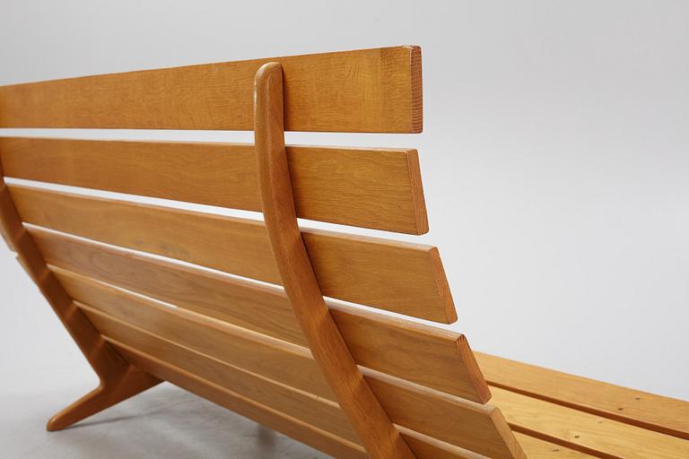 A sofa with a stool, Erik Jørgensen Møbelfabrik, Denmark.