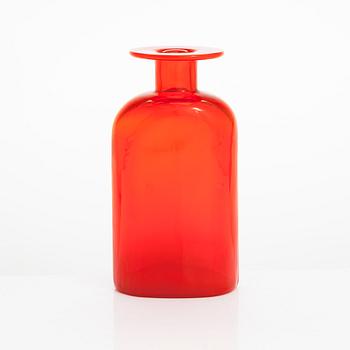 Kaj Franck, An 'Art Rosso' glass bottle, signed Kaj Franck Nuutajärvi Notsjö.