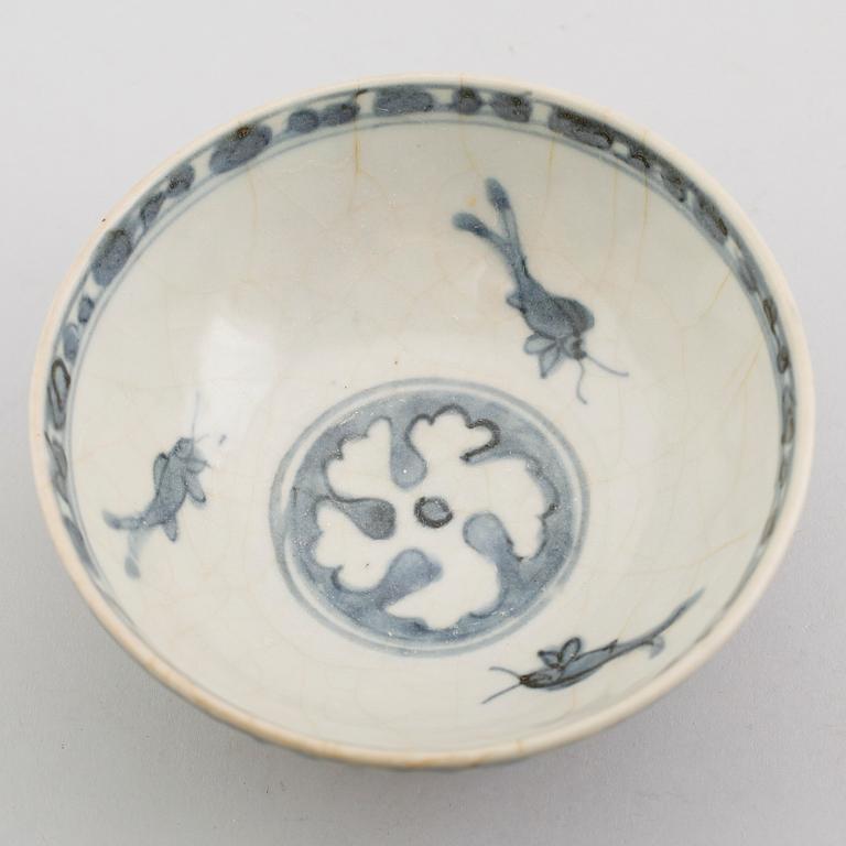 SKÅL, porslin, Kina, Ming 1600-tal.