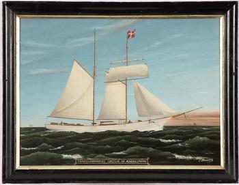 P Hundahl, Toppsegelskonaren "Cecile" af Aeresköping.