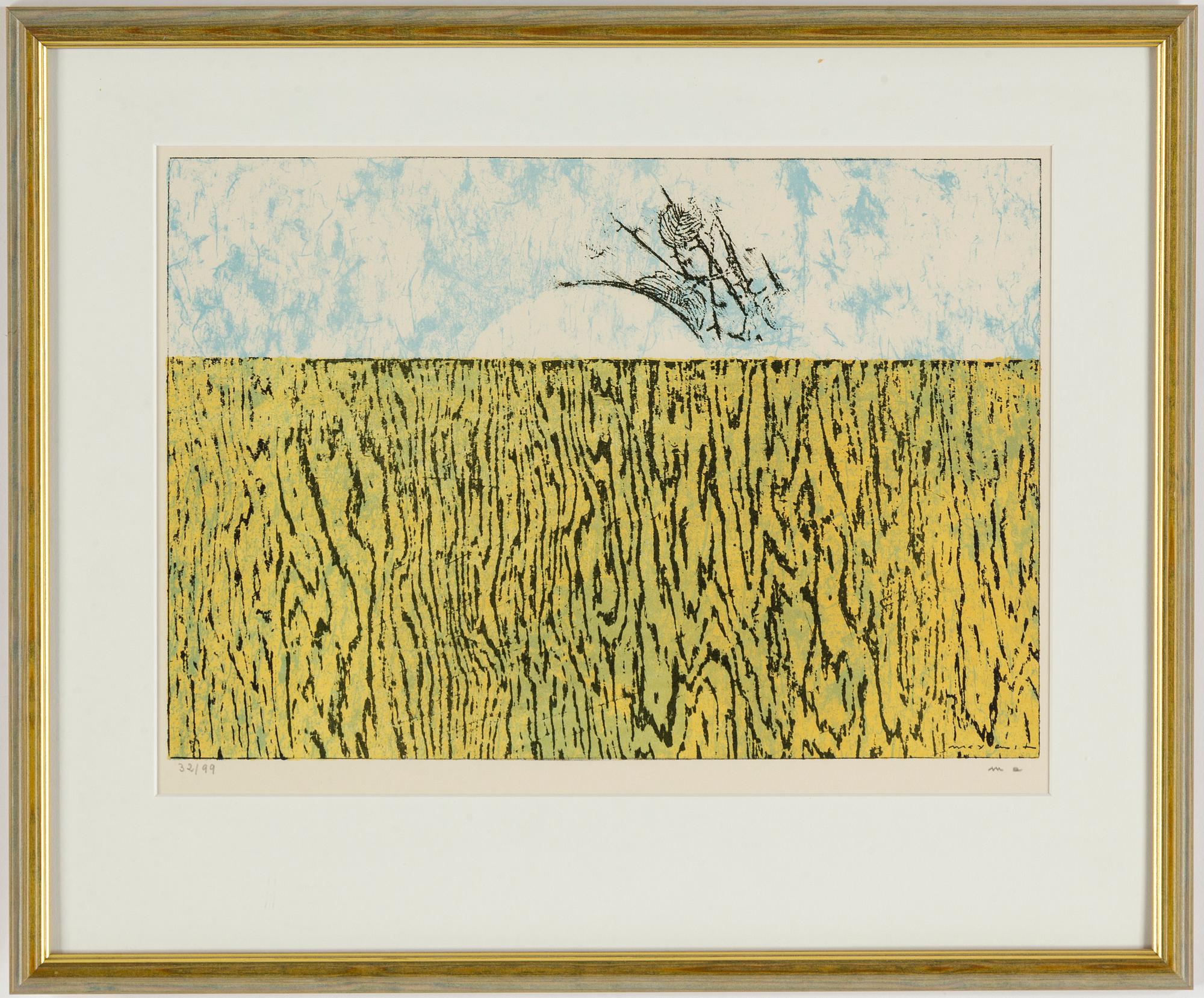 MAX ERNST, litografi, monogramsignerad med blyerts samt signerad i tryck, numrerad 32/99.