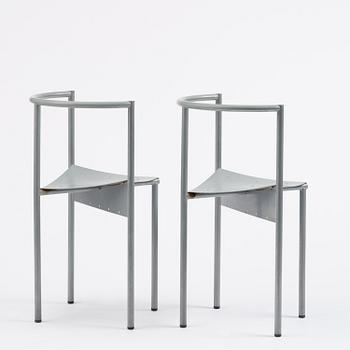 Philippe Starck, a pair of "Wendy Wright" chairs, Disform, Spain, post 1986.