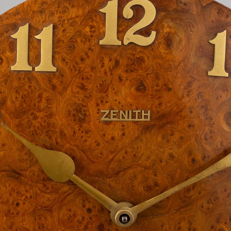 A wall clock from Zenith, mid 20th century.