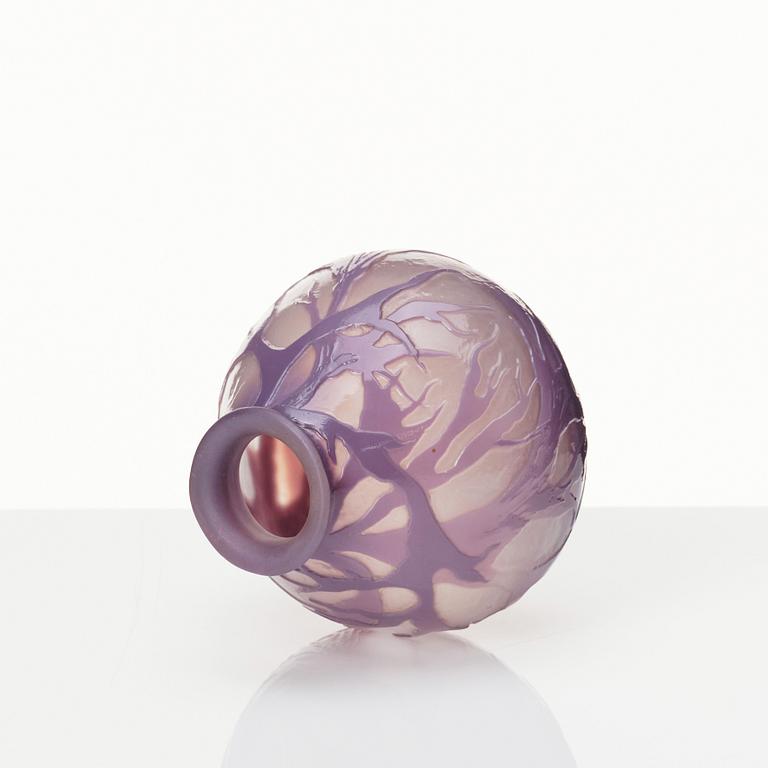 Gunnar G:son Wennerberg, an Art Nouveau cameo glass vase, Kosta, Sweden.