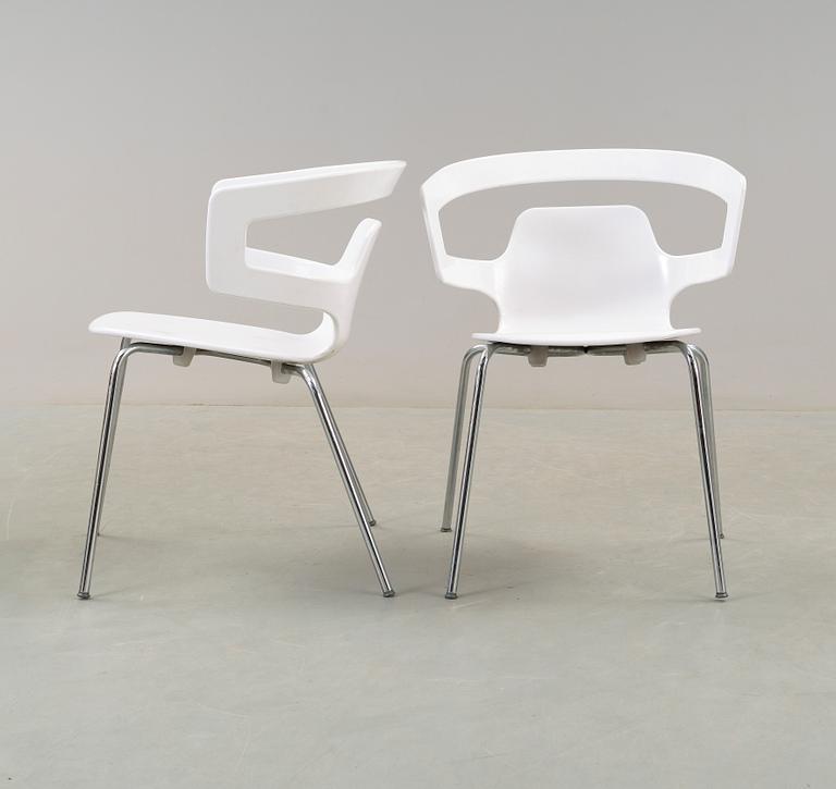 STOLAR, 6 st, "Contemporary stacking chair", Alfredo Häberli, Alias, 2000-tal.