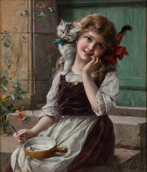 ÉMILE VERNON, oil on canvas, signed and dated Paris 1913.