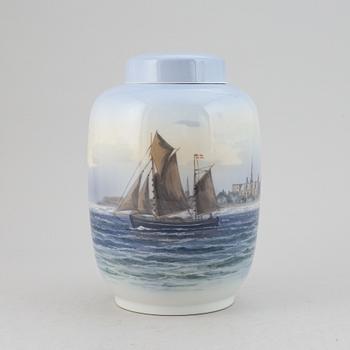 A porcelain vas from Royal Copenhagen, Denmark.