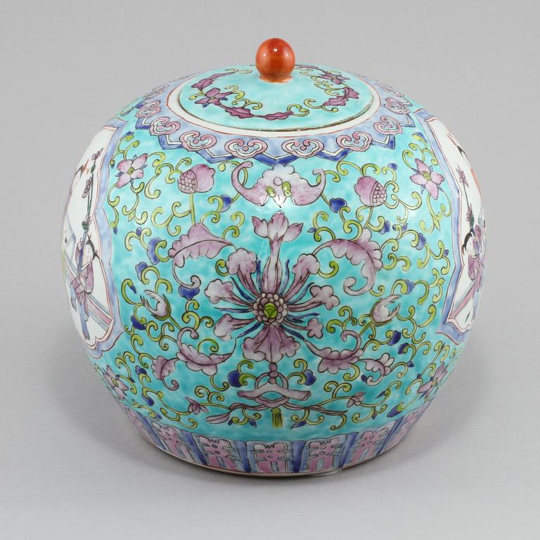 LOCKBOJAN, porslin, Kina, 1900-tal.