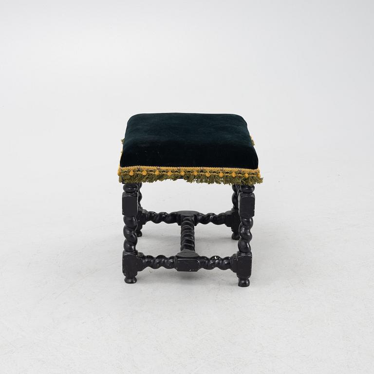 A Swedish baroque stool, circa 1700.