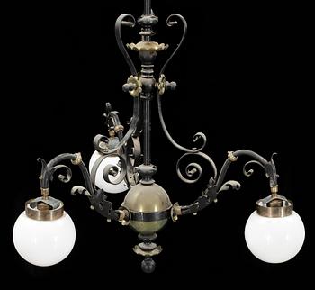 TAKLAMPA, omkring sekelskiftet 1800/1900. Höjd 80 cm.