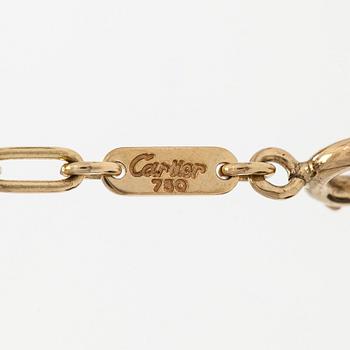 Cartier, kaulaketju riipuksella, risti "Trinity", 18K kolmiväri kulta.