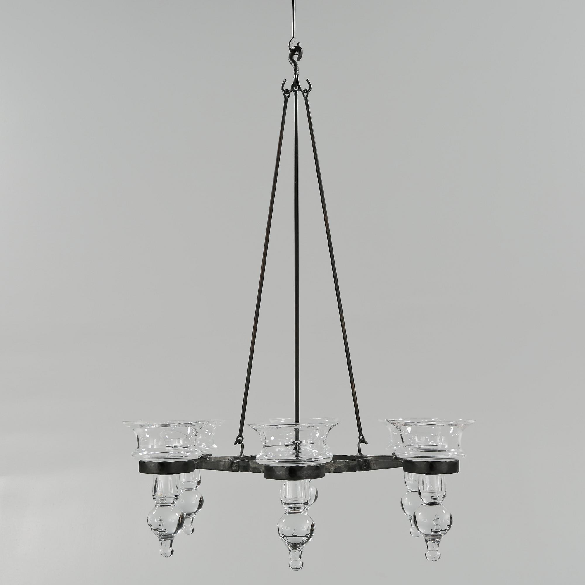 TAKKRONA, Boda glasbruk, 1900-talets andra hälft. Höjd 60-90 cm.
