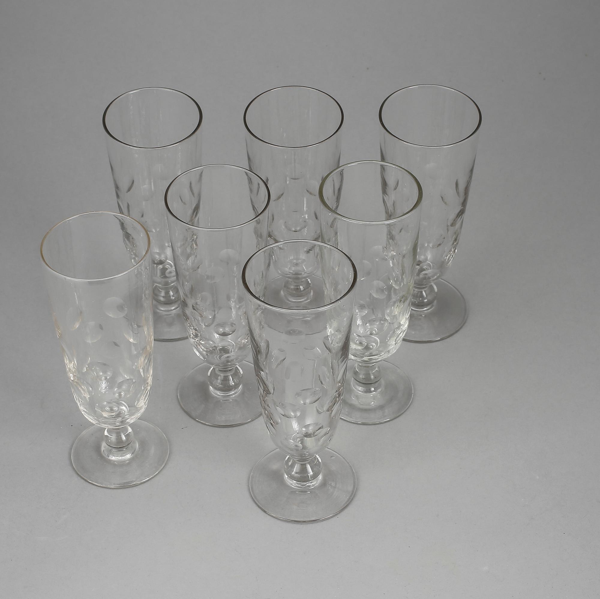 GLAS, 7 st, tidigt 1900-tal.