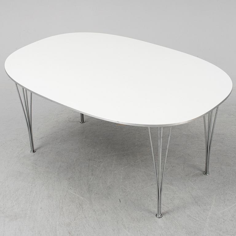 BRUNO MATHSSON & PIET HEIN, matbord "Superellips", Fritz Hansen, Danmark, 1989.