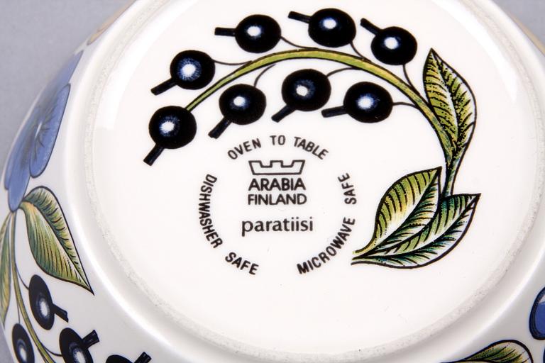 MAT-, TE- OCH KAFFESERVIS, 52 delar, porslin, "Paratiisi", Birger Kaipiainen, Arabia, Finland.