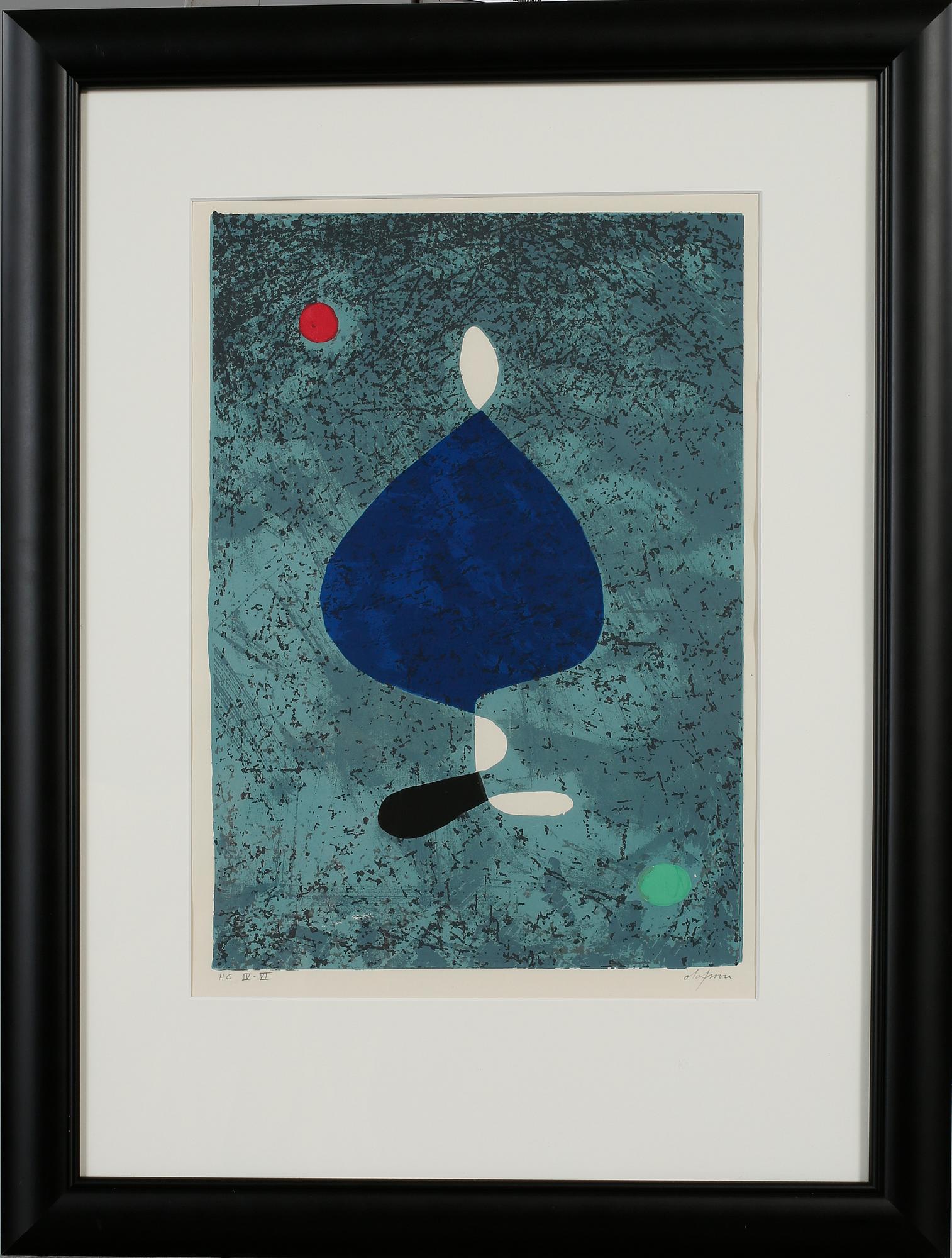 PIERRE OLOFSSON, färglitografi, signerad och numrerad HC IV-VI.