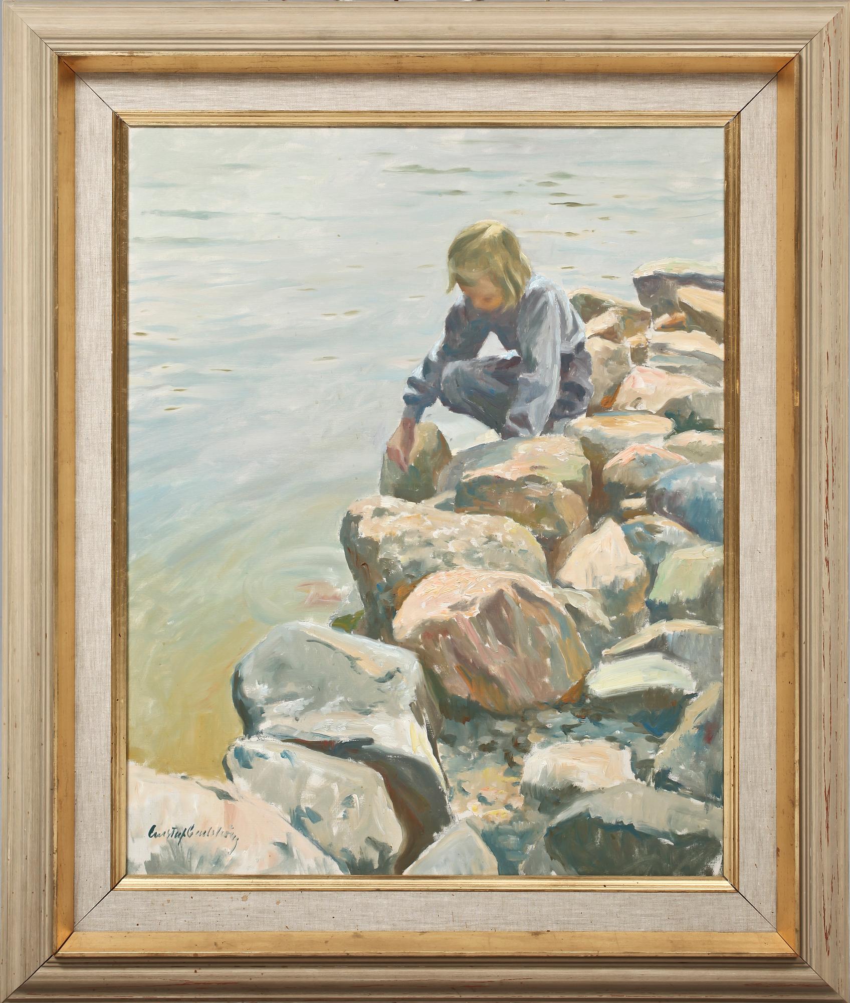 GUSTAF CARLSTRÖM, olja på duk, sign.