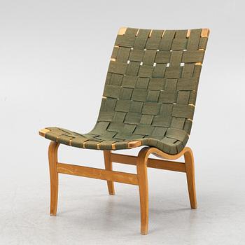 Bruno Mathsson, fåtölj, "Eva", Firma Karl Mathsson, Värnamo, daterad -41.