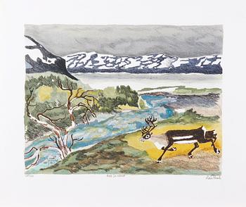 PIRAK, LARS. Färglitografi. Sign. o numr. 205/320