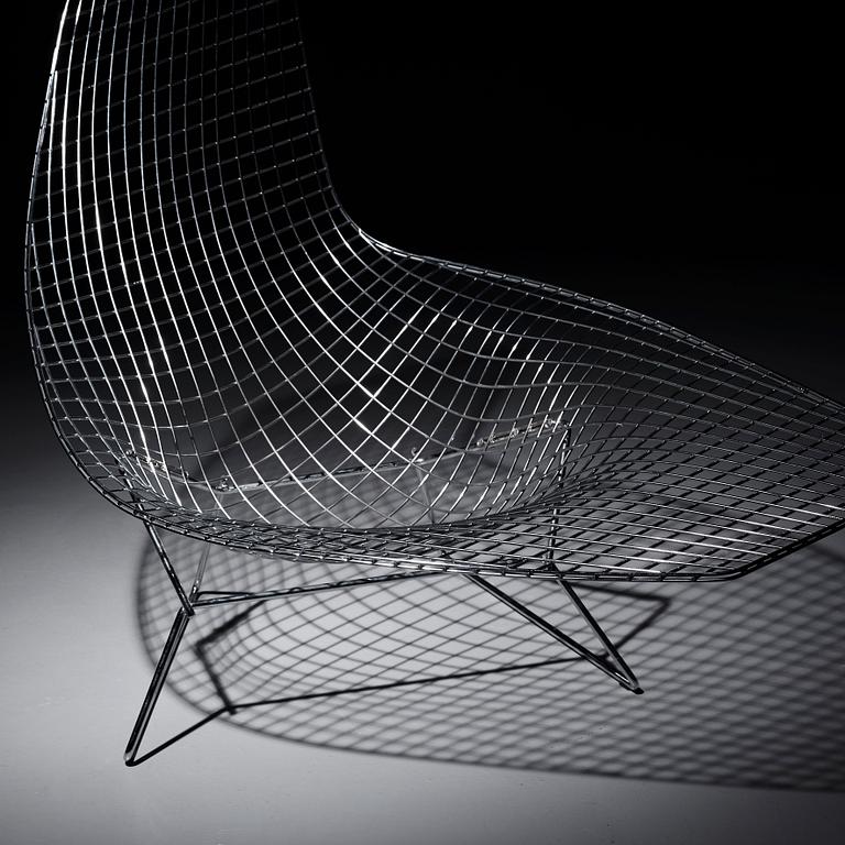 A Harry Bertoia 'Asymmetric Chaise', Knoll International.