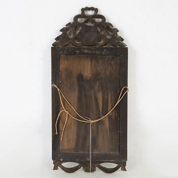 A painted Gustavian style mirror, first half of the 20th Century.