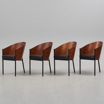 PHILIPPE STARCK, 4 chairs, '"Costes" Tango' Driade-Aleph.