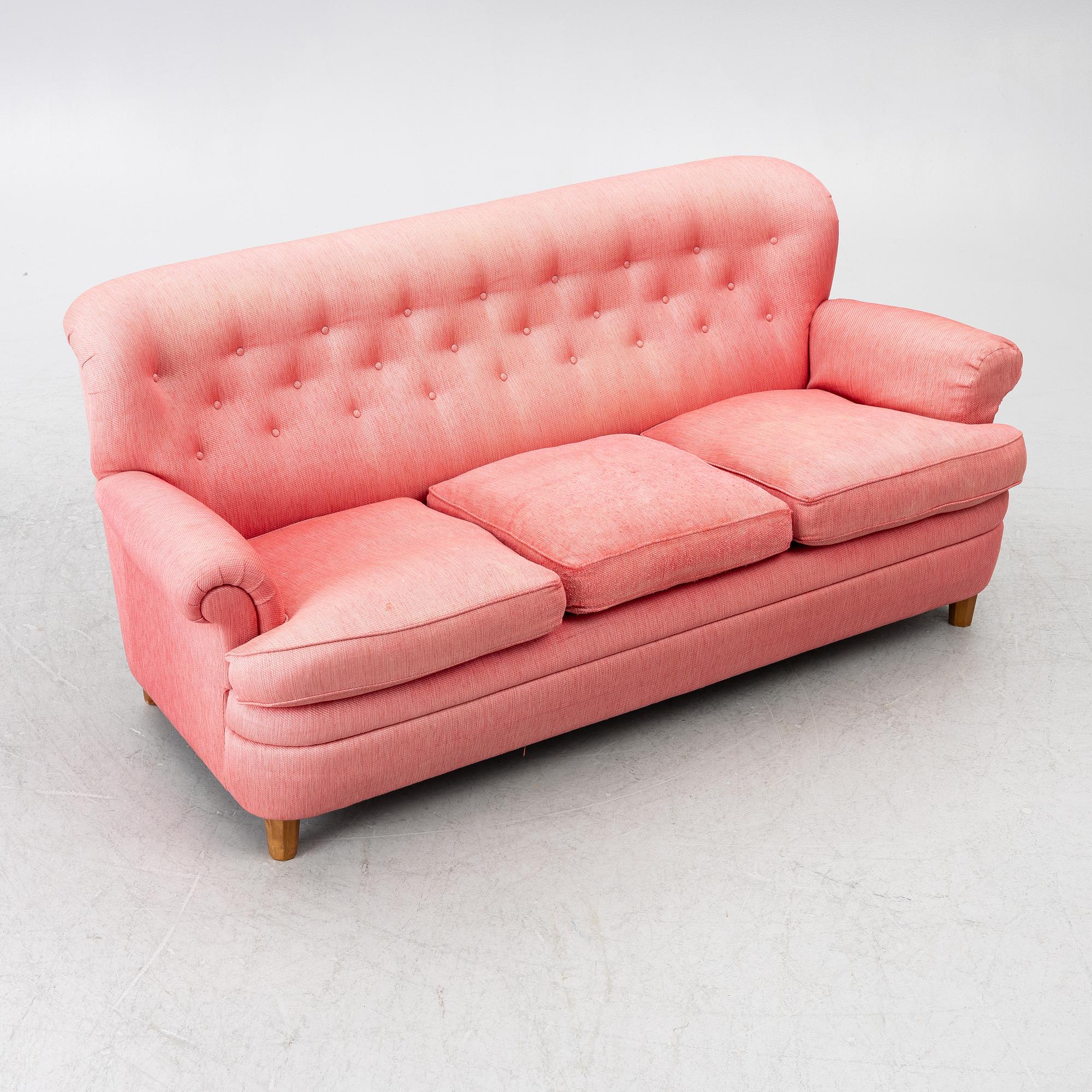 Josef Frank, a model 678 sofa, Firma Svenskt Tenn, Sweden.