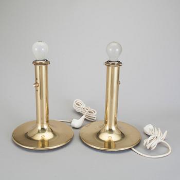 BORDSLAMPOR, ett par, Ateljé Lyktan, 1900-talets andra hälft.