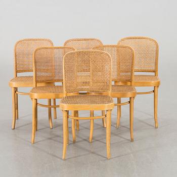 A SET OF SIX BENTWOOD CHAIRS,