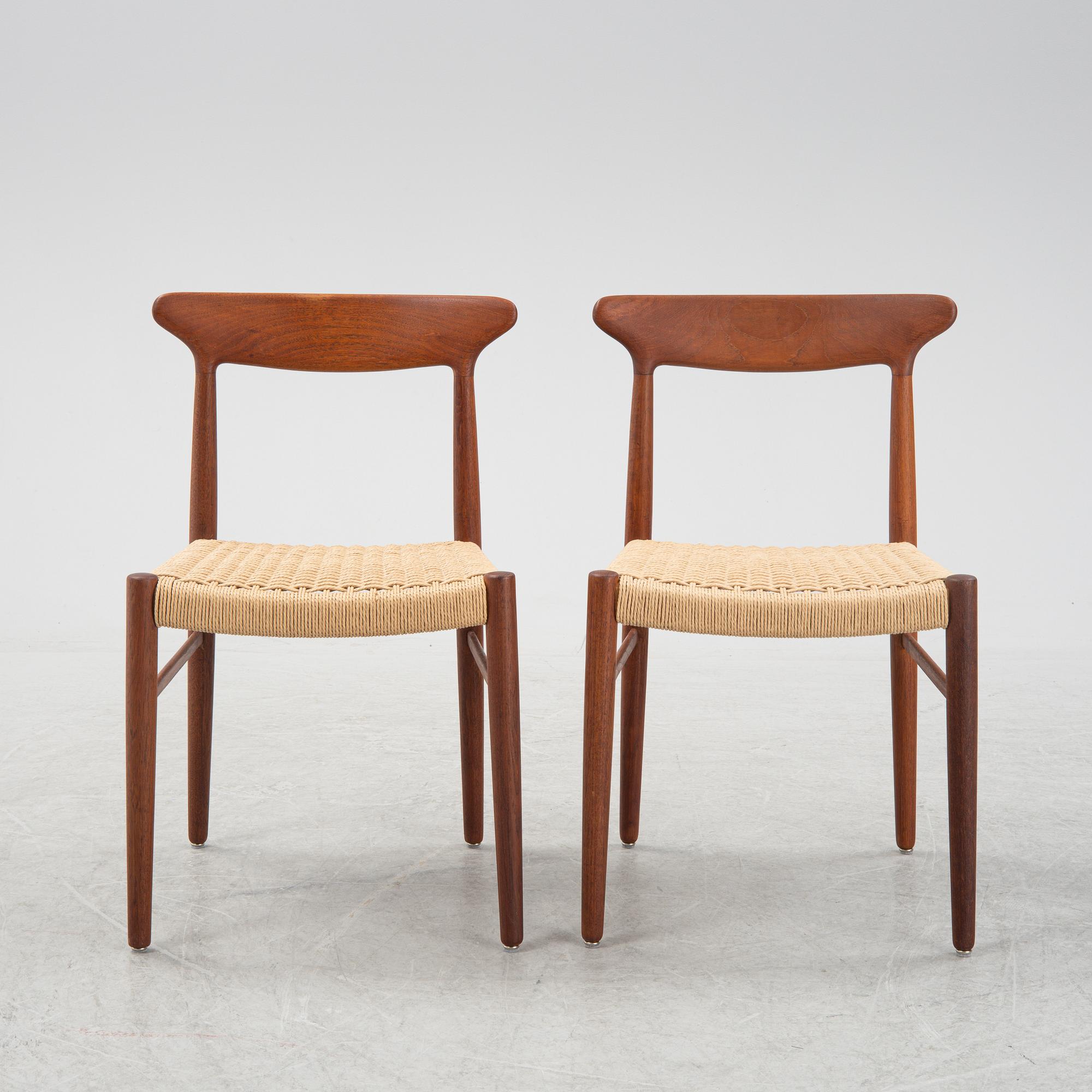 Stolar, ett par, Dyrlund, Danmark, 1960/70 tal.