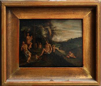 Hendrick Goltzius · HENDRICK GOLTZIUS, hans art, olja på pannå.