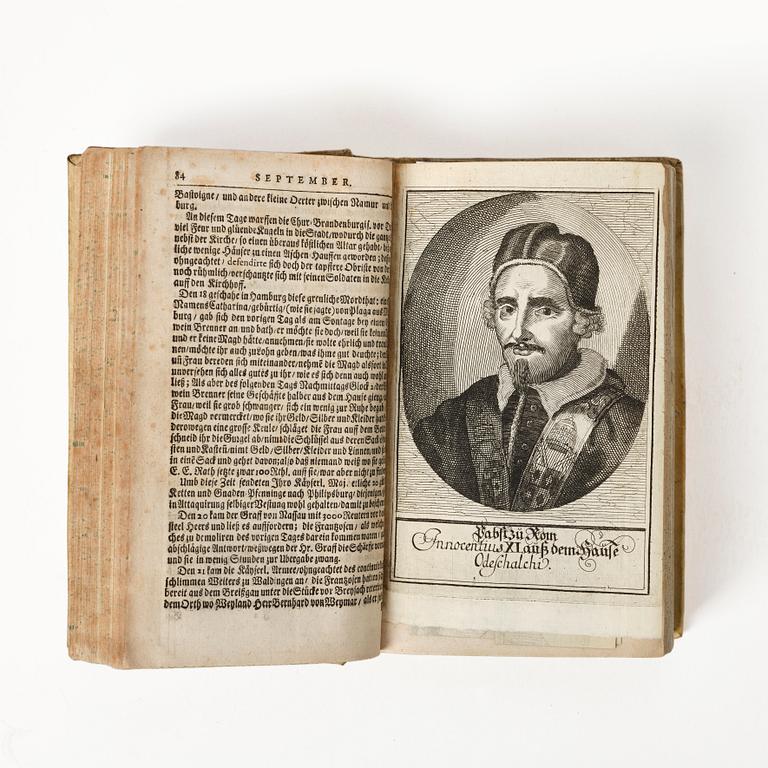 Rare periodical, with numerous engraved plates, 1690.