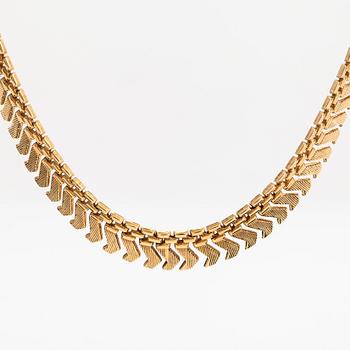 Collier, doserat, 18K guld.
