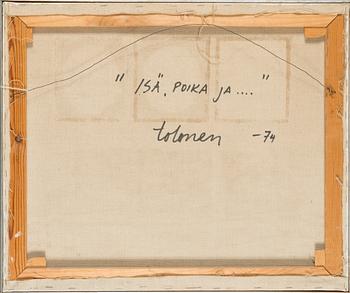 Kari Juhani Tolonen, öljy kankaalle, signeerattu ja päivätty -74.