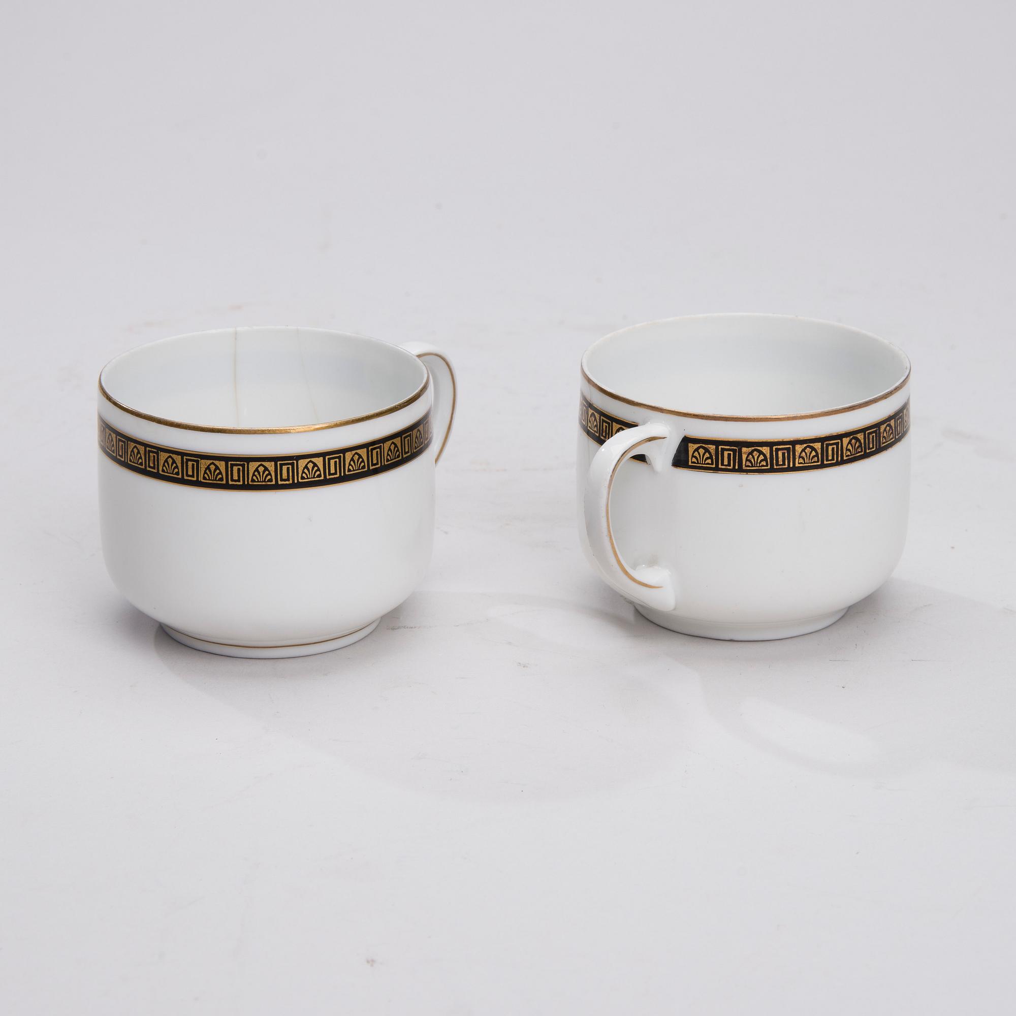 MATSERVIS, 73 delar, porslin, art déco, Felda Porzellan, Tyskland 1908-1920.