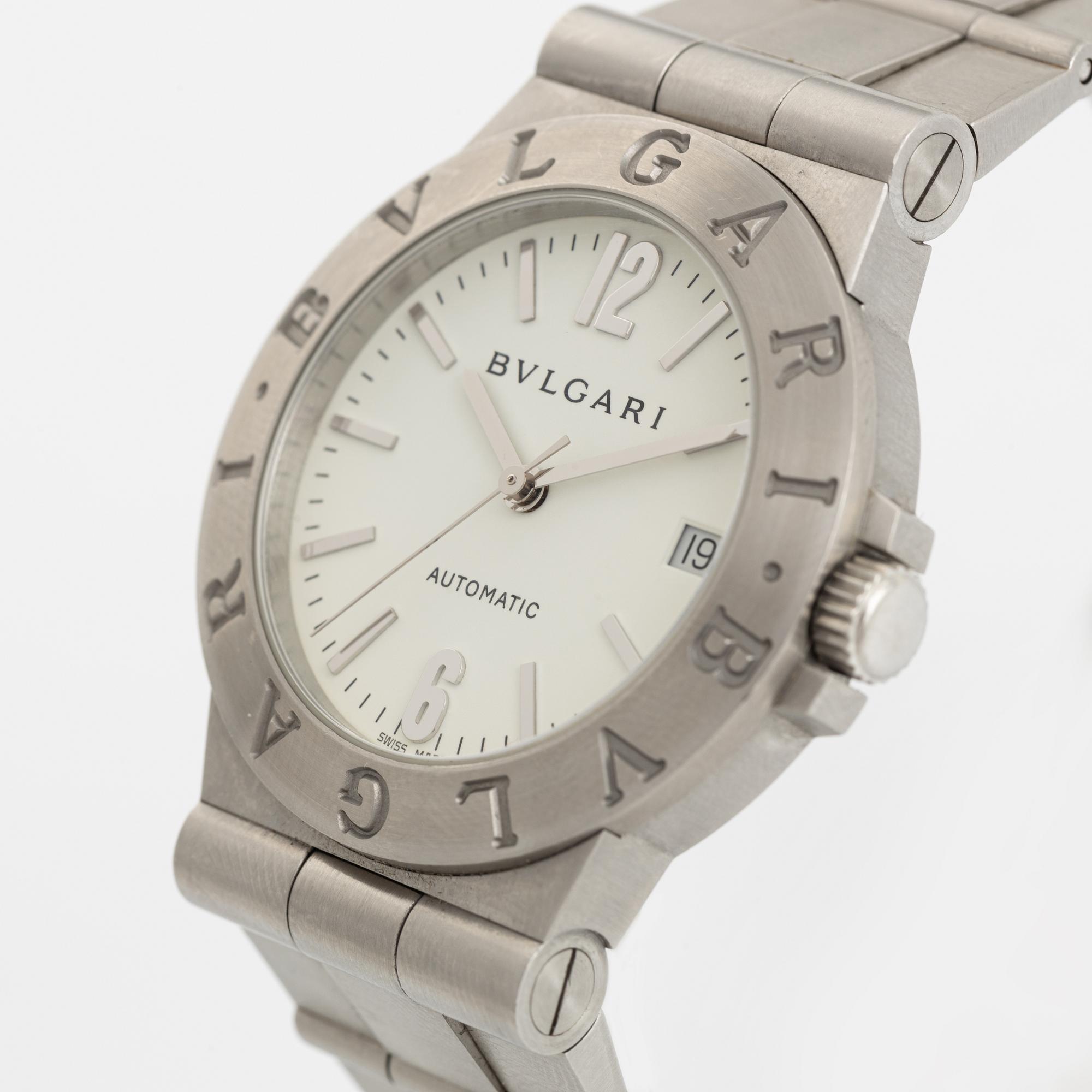 Bvlgari, Diagono, wristwatch, 36 mm.