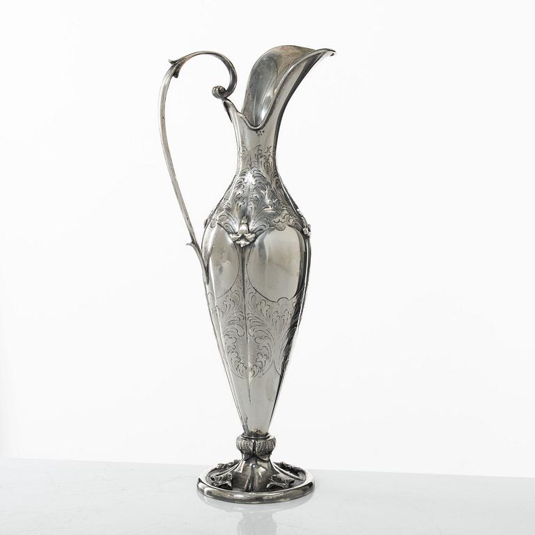 Kanna, silver, svensk importstämpel, 1900-talets första hälft.